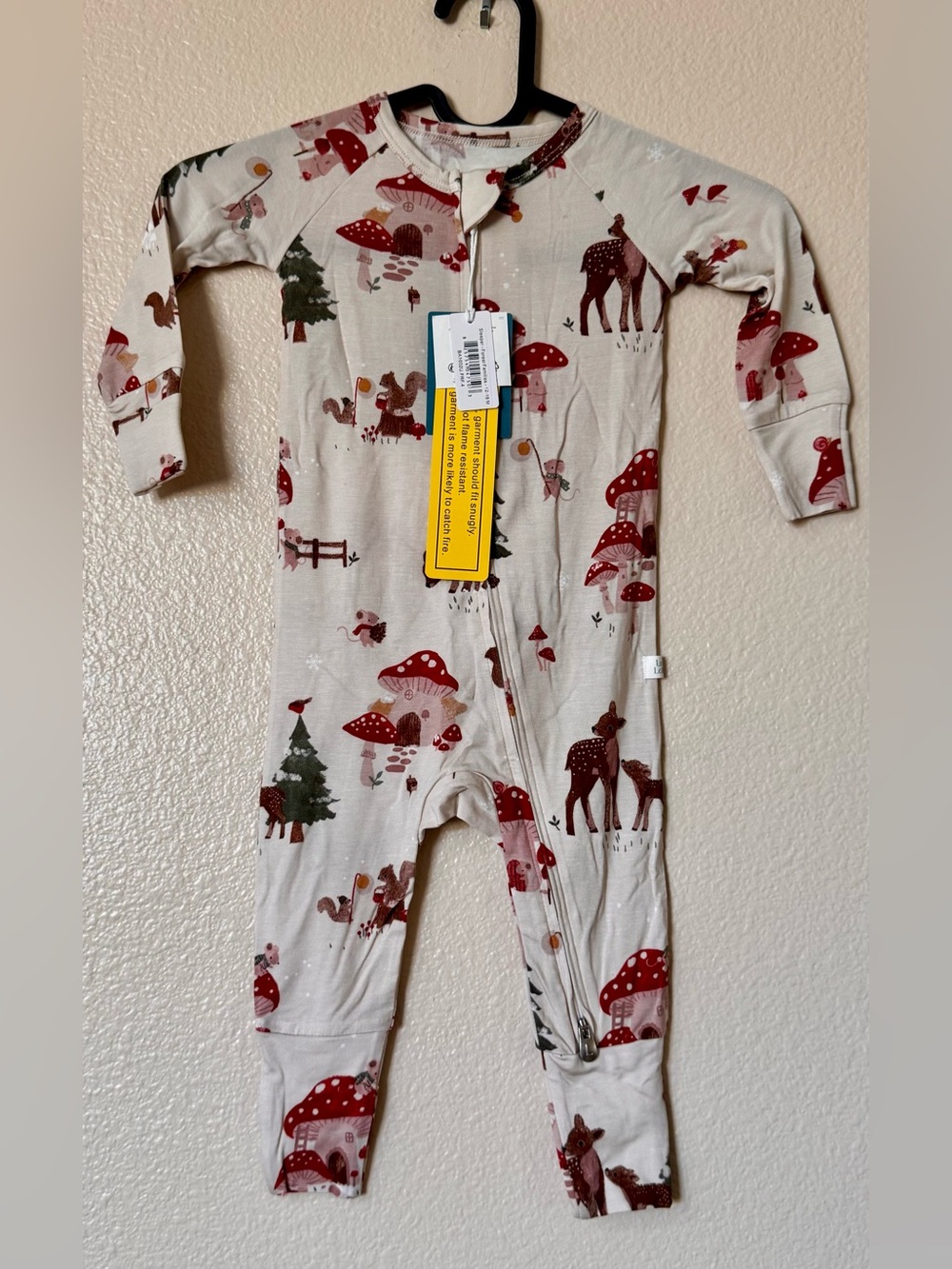 Loulou Lollipop NWT Forest Families TENCEL Baby Sleeper 12-18M Nordstrom